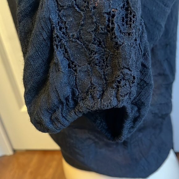 Heart Soul Black Blouse Shirt Size Women's Large - Picture 5 of 9